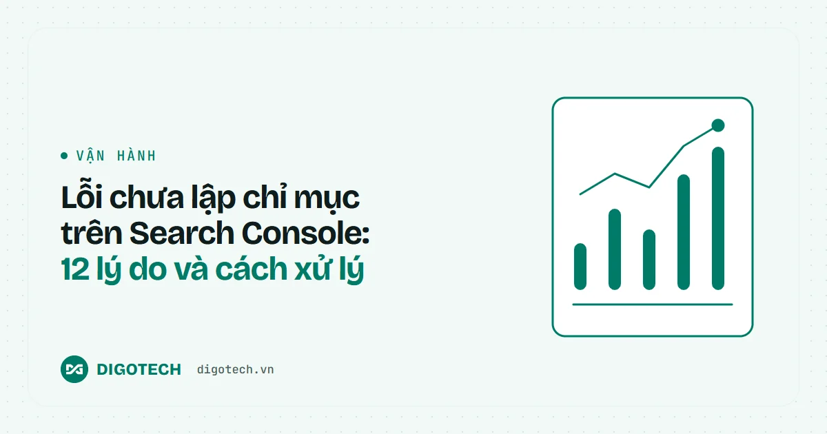 Lỗi chưa lập chỉ mục trên Search Console: 12 lý do và cách xử lý