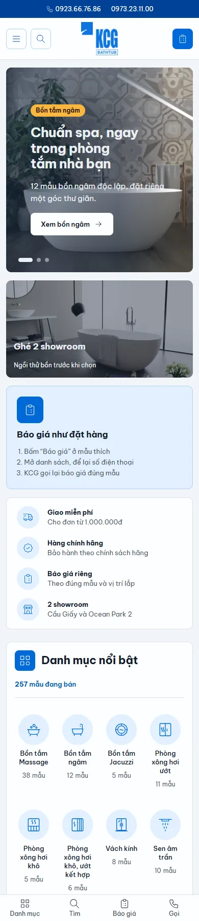 Bồn tắm KCG